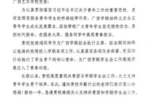 喜报|共青团广西区委致信感谢公司！张晓瑶同学履职获肯定